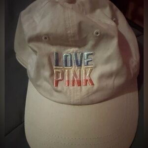 PINK VICTORIA SECRET BASEBALL HAT